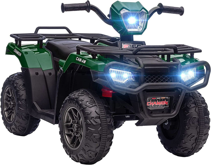 Load image into Gallery viewer, Electric 4-Wheeler Quad for Kids with Music, LED Lights, and AUX Port - 12V Ride On ATV
