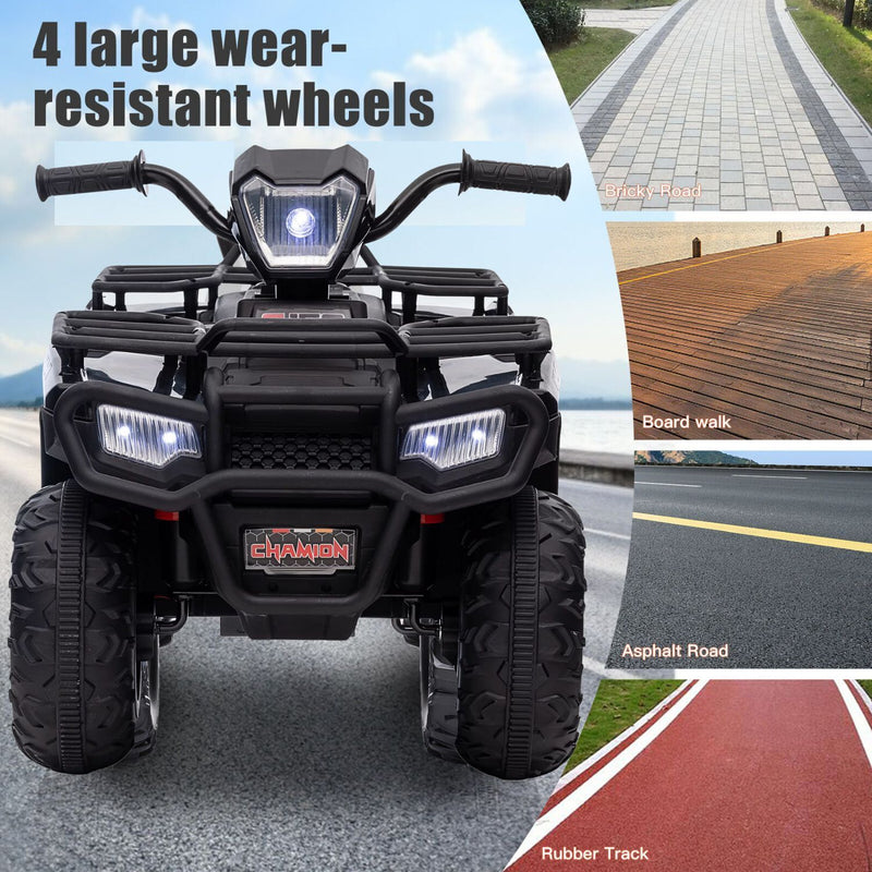 Load image into Gallery viewer, Electric 4-Wheeler Kids Ride on Car with LED Lights and MP3 Player - 12V 40W Battery-Powered ATV for Kids
