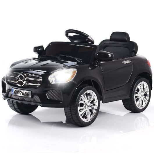 Load image into Gallery viewer, Kid&#39;s 6V Remote Control Car with LED Lights - Long-Lasting and Stylish in Black
