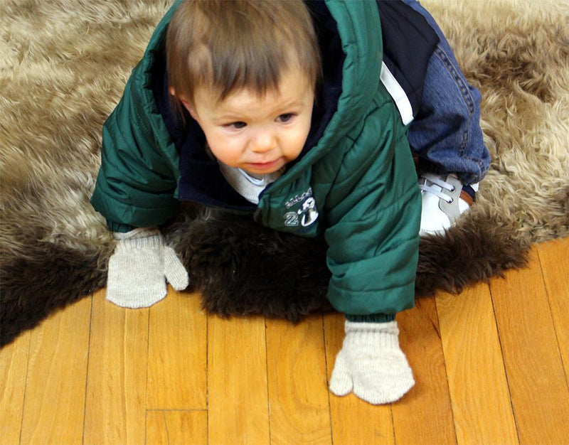 Load image into Gallery viewer, Kids Alpaca Mittens
