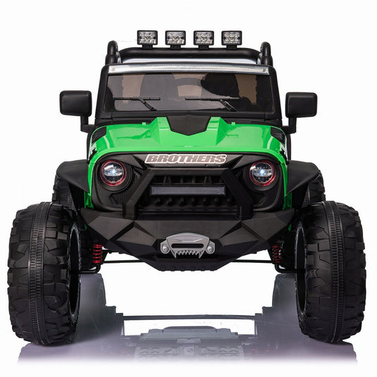 2-Seater 400W Electric Kids Truck with MP3, LED Lights, and Remote Control - 24V Ride-On Car