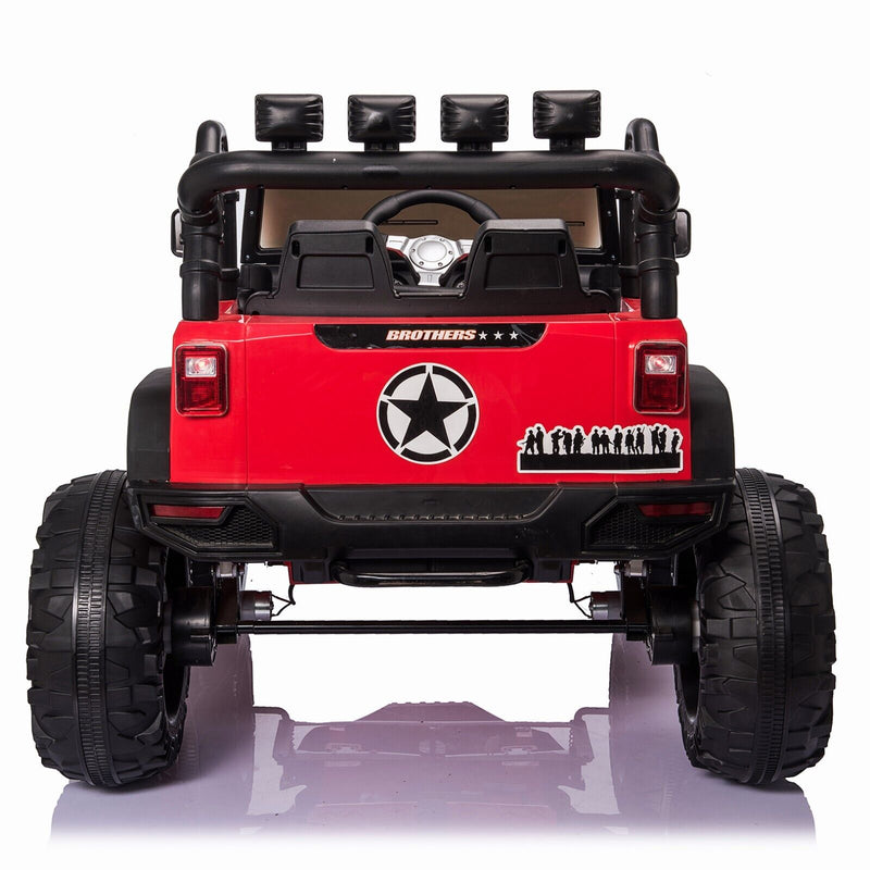 Load image into Gallery viewer, 2-Seater 400W Electric Ride-On Truck for Kids with Remote Control and LED Lights
