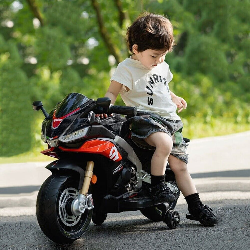Load image into Gallery viewer, Kid&#39;s Electric Motorcycle with LED Lights and Bluetooth - 12V Ride-On Motorbike

