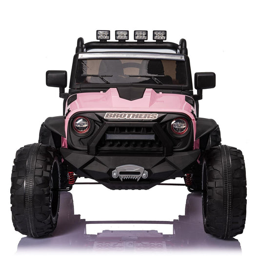 Kids Electric Ride On Truck with Remote Control and LED Lights - 24V 400W