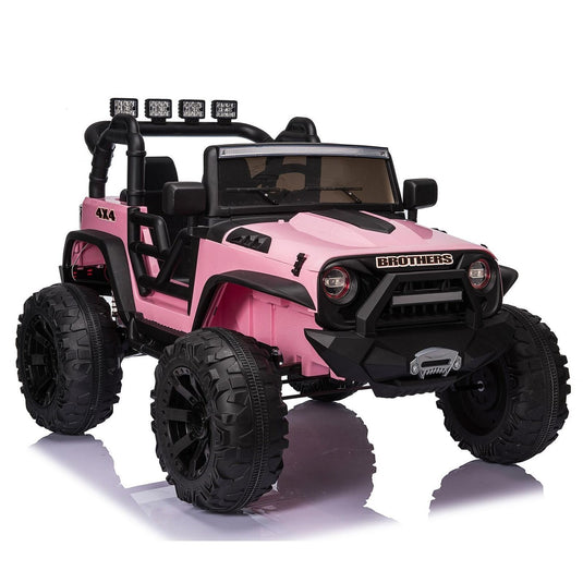 Kids Electric Ride On Truck with Remote Control and LED Lights - 24V 400W
