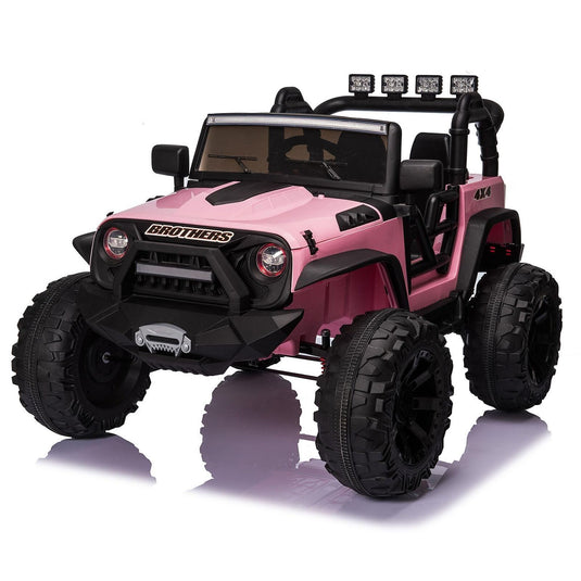 Kids Electric Ride On Truck with Remote Control and LED Lights - 24V 400W