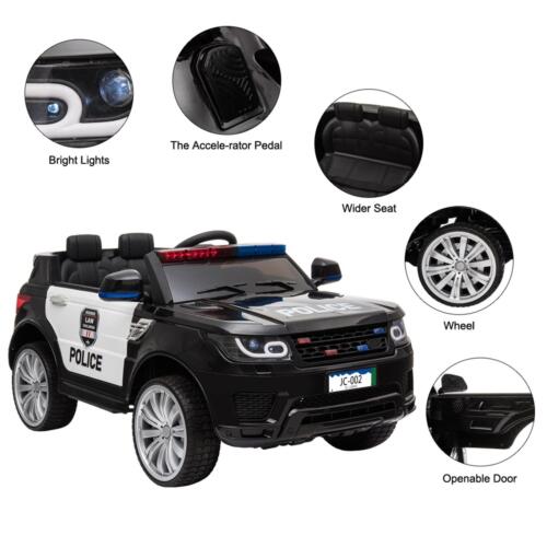 Load image into Gallery viewer, Kids Police Car Ride On SUV Truck with Remote Control and Seat Belt
