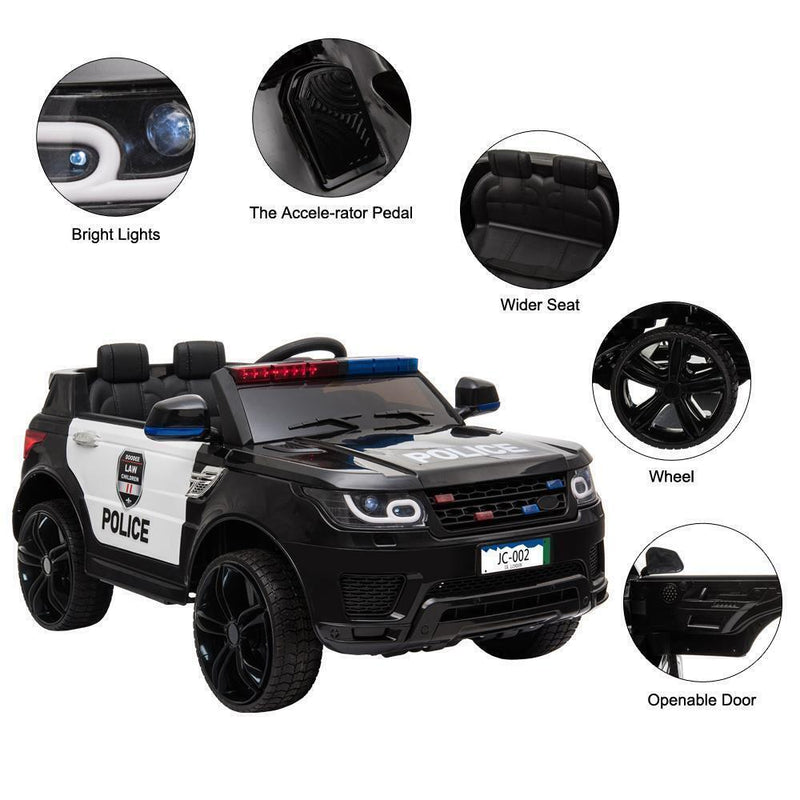 Load image into Gallery viewer, Kids Police SUV Ride-On Car with 3 Speeds, Lights, Music, and Remote Control - Perfect Xmas Gift!
