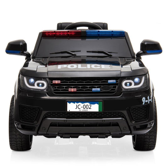 Kids Police SUV Ride-On Car with 3 Speeds, Lights, Music, and Remote Control - Perfect Xmas Gift!