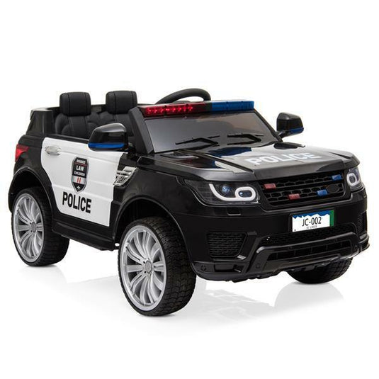 Kids Police SUV Ride-On Car with Remote Control, Flashing Lights, and Music Horn - 12V