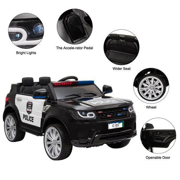 Load image into Gallery viewer, Kids Police SUV Ride-On Car with Remote Control, Flashing Lights, and Music Horn - 12V
