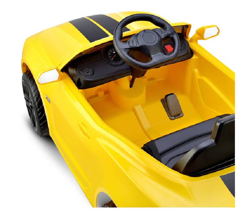 Load image into Gallery viewer, KIDZ MOTORZ 6V Racing Camaro RS - Yellow One Seater Ride-On Car
