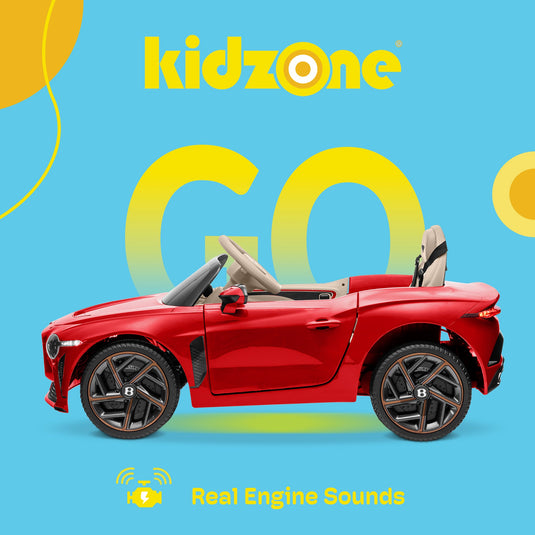 Kidzone 12V Kids Ride-On Car with Remote Control - Available in 5 Vibrant Colors!