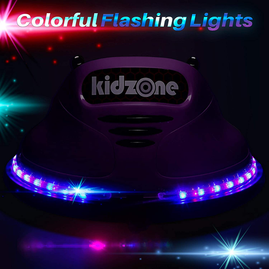 Kidzone DIY Electric Bumper Car for Kids Ages 3-8 with Remote Control - 6V Ride On Toy