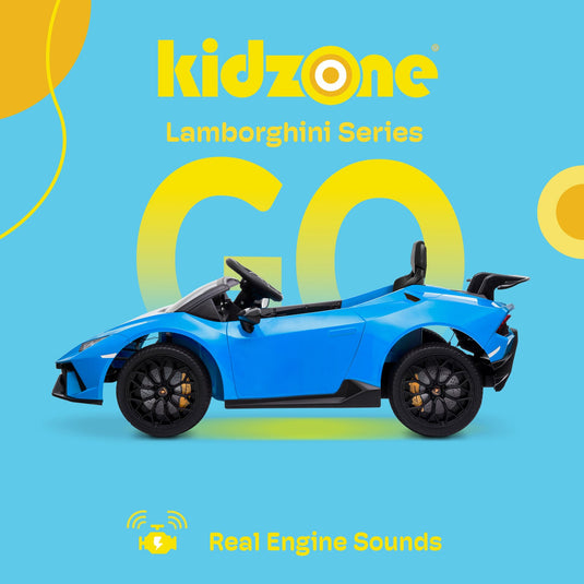 Kidzone Kids 12V Electric Ride-On Car - Choose from 6 Vibrant Colors!