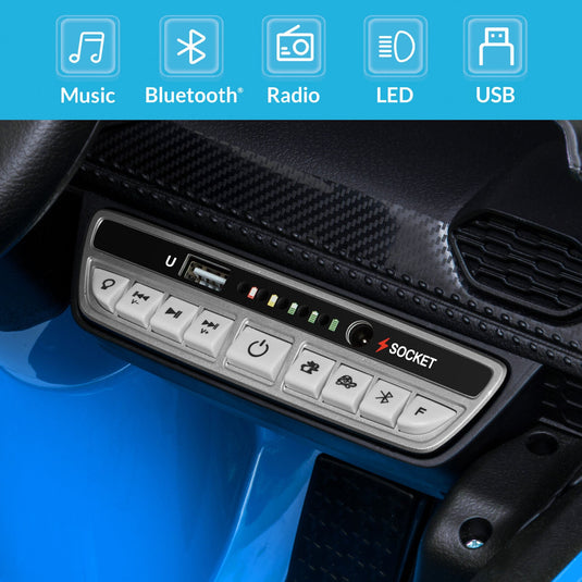 Kidzone Kids 12V Electric Ride-On Car - Choose from 6 Vibrant Colors!