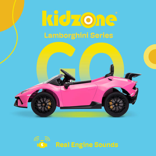 Kidzone Kids 12V Electric Ride-On Car - Choose from 6 Vibrant Colors!