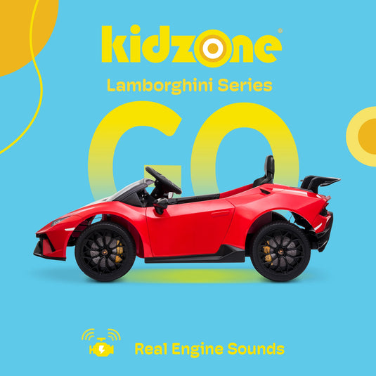 Kidzone Kids 12V Electric Ride-On Car - Choose from 6 Vibrant Colors!