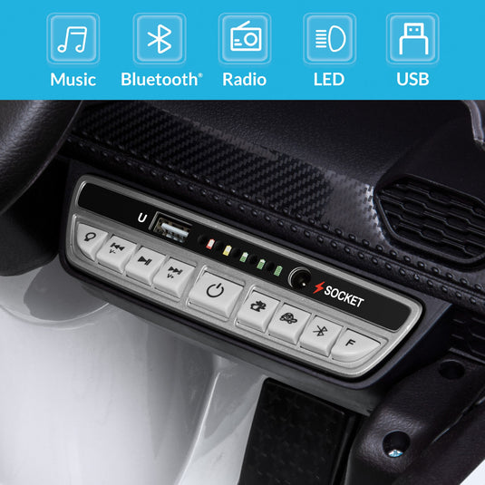 Kidzone Kids 12V Electric Ride-On Car - Choose from 6 Vibrant Colors!