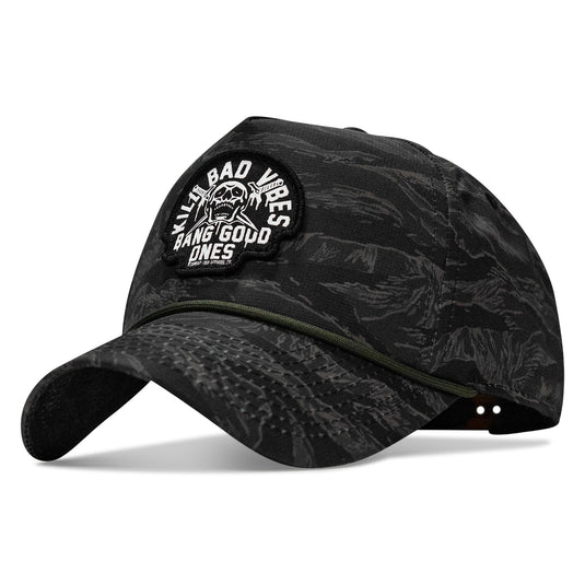 Kill Bad Vibes Skull Patch Weekender Snapback
