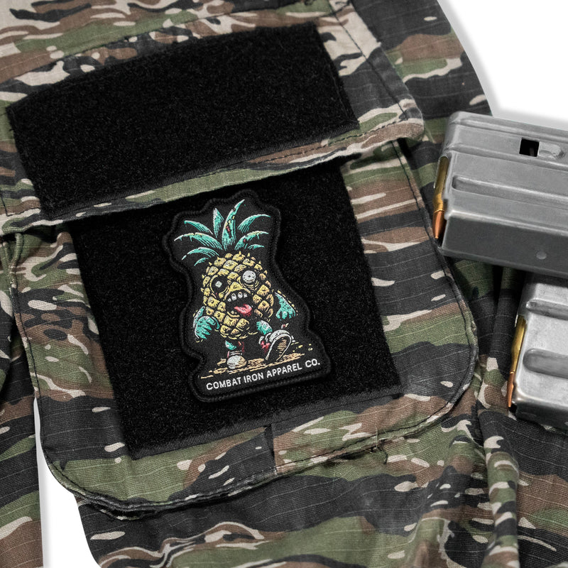 Load image into Gallery viewer, Kill Bad Vibes Pineapple Man Velcro Patch
