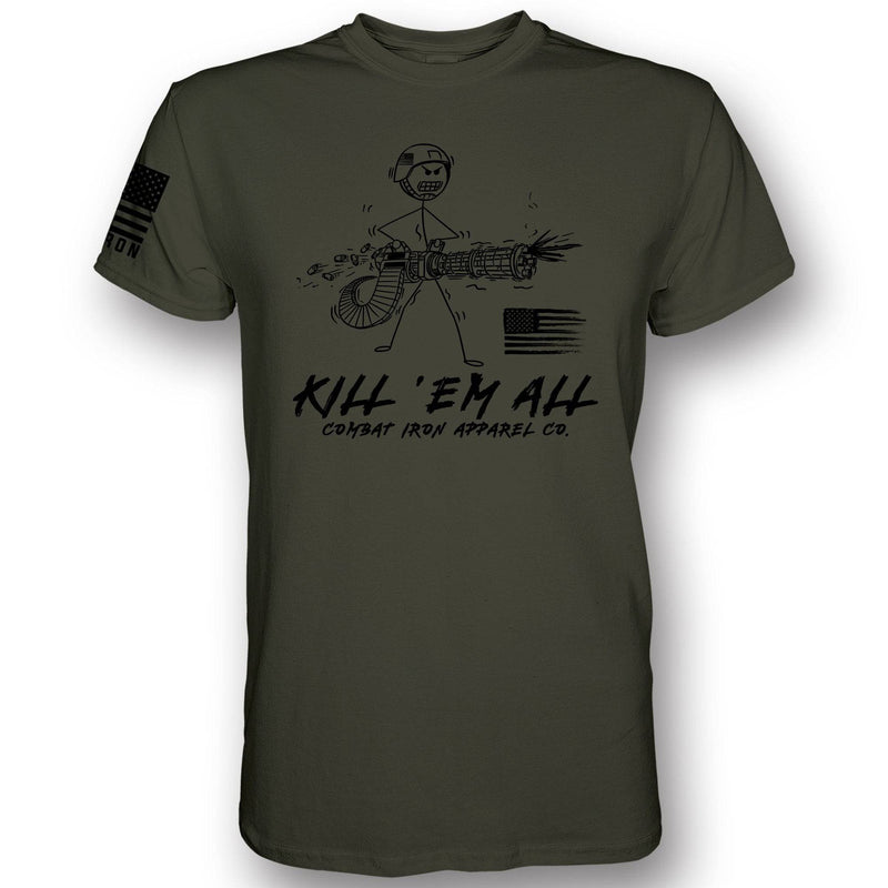Load image into Gallery viewer, Kill Em&#39; All Machine Gunner Men&#39;s T-Shirt
