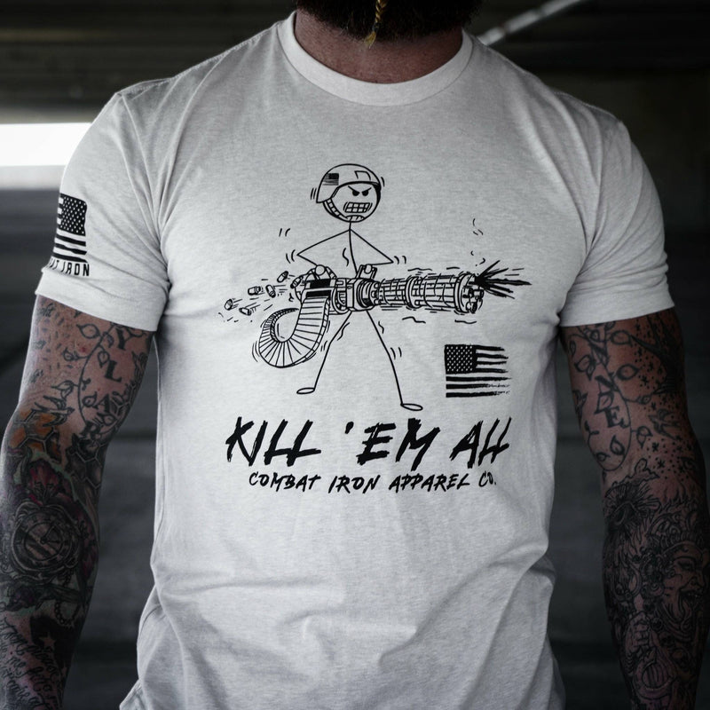 Load image into Gallery viewer, Kill Em&#39; All Machine Gunner Men&#39;s T-Shirt
