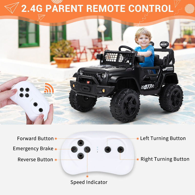 Load image into Gallery viewer, Kimbosmart 12V Electric Kids Ride On Truck Car with Remote Control and MP3 Bluetooth Integration
