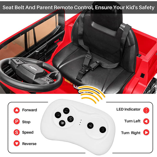 Kimbosmart 12V Kids Electric SUV Truck Ride On Car with 3 Speeds - Perfect Gift for Little Drivers