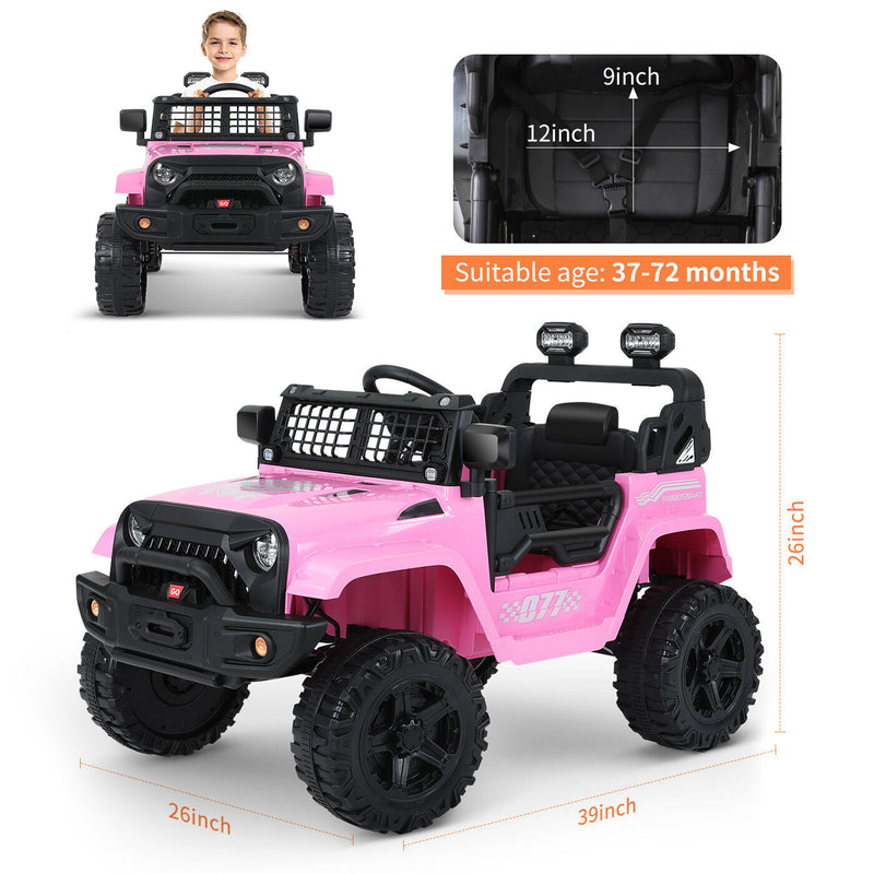 Load image into Gallery viewer, Kimbosmart 12V Kids Ride On Truck Car with Remote Control and 3 Speeds - Perfect Gift for Little Drivers
