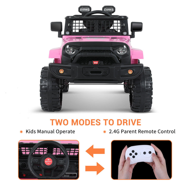 Load image into Gallery viewer, Kimbosmart 12V Kids Ride On Truck Car with Remote Control and 3 Speeds - Perfect Gift for Little Drivers
