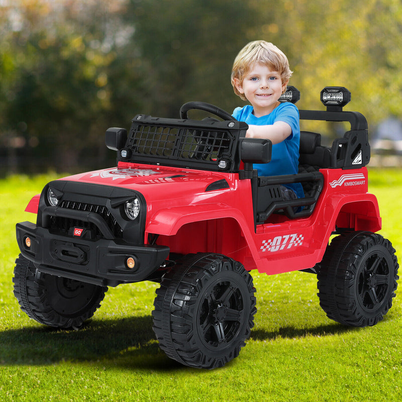 Load image into Gallery viewer, Kimbosmart 12V Kids Ride On Truck Car with Remote Control and 3 Speeds - Perfect Gift for Little Drivers
