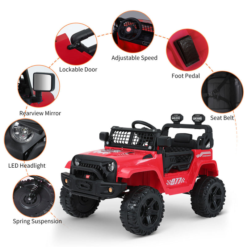 Load image into Gallery viewer, Kimbosmart 12V Kids Ride-On Truck with MP3 and Remote Control
