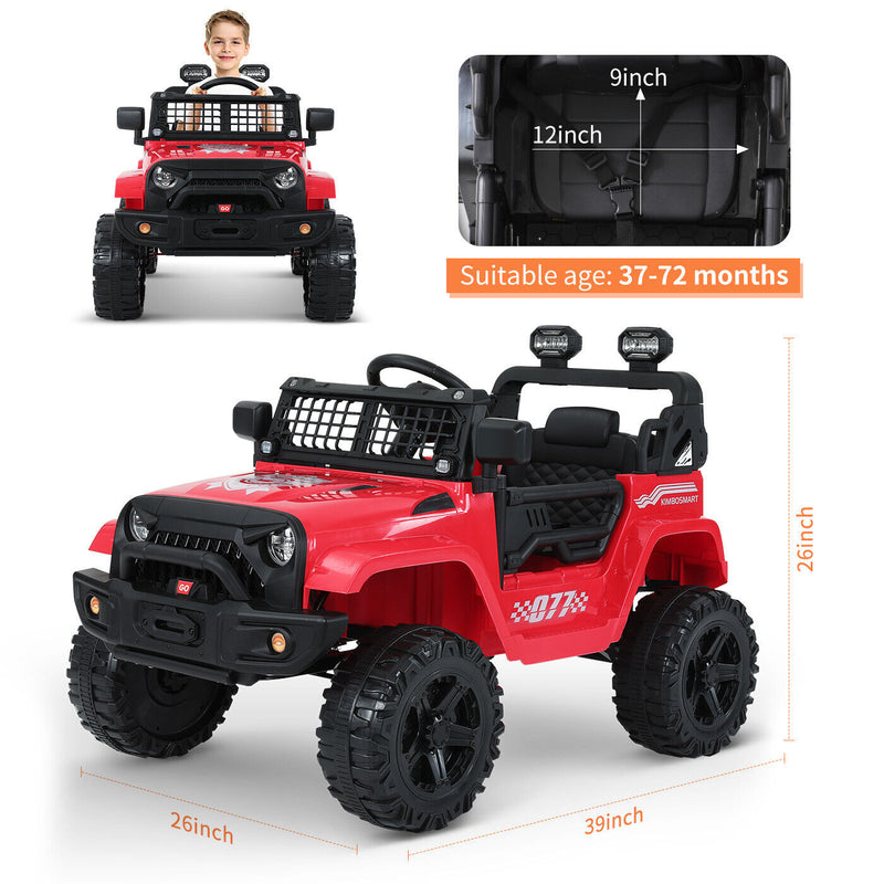Load image into Gallery viewer, Kimbosmart 12V Kids Ride-On Truck with MP3 and Remote Control
