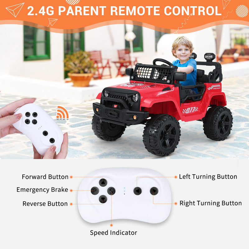 Load image into Gallery viewer, Kimbosmart 12V Kids Ride-On Truck with MP3 and Remote Control
