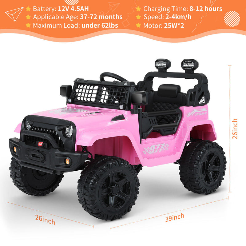 Load image into Gallery viewer, Kimbosmart 12V Kids Ride On Truck with Remote Control and Bluetooth Connectivity
