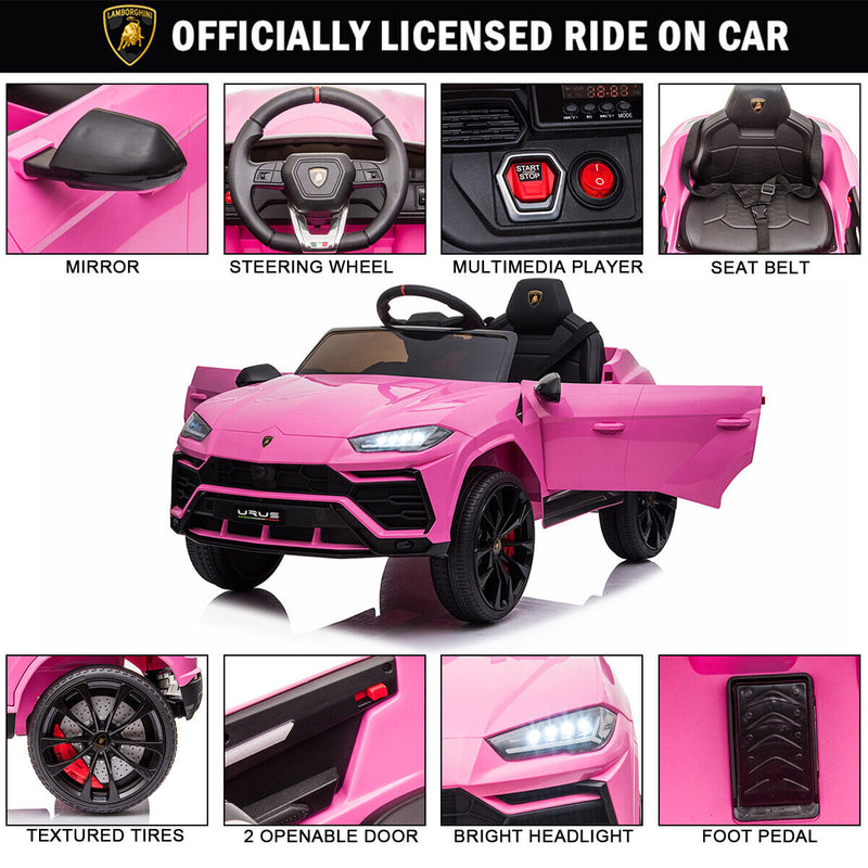 Load image into Gallery viewer, Kimbosmart 12V Lamborghini Licensed Electric Ride-On Car with Remote Control for Kids - Perfect Gift for Young Drivers
