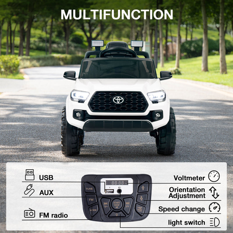 Load image into Gallery viewer, Kimbosmart 12V Licensed Toyota Tacoma Kids Ride-On Car with Charging Reminder Feature
