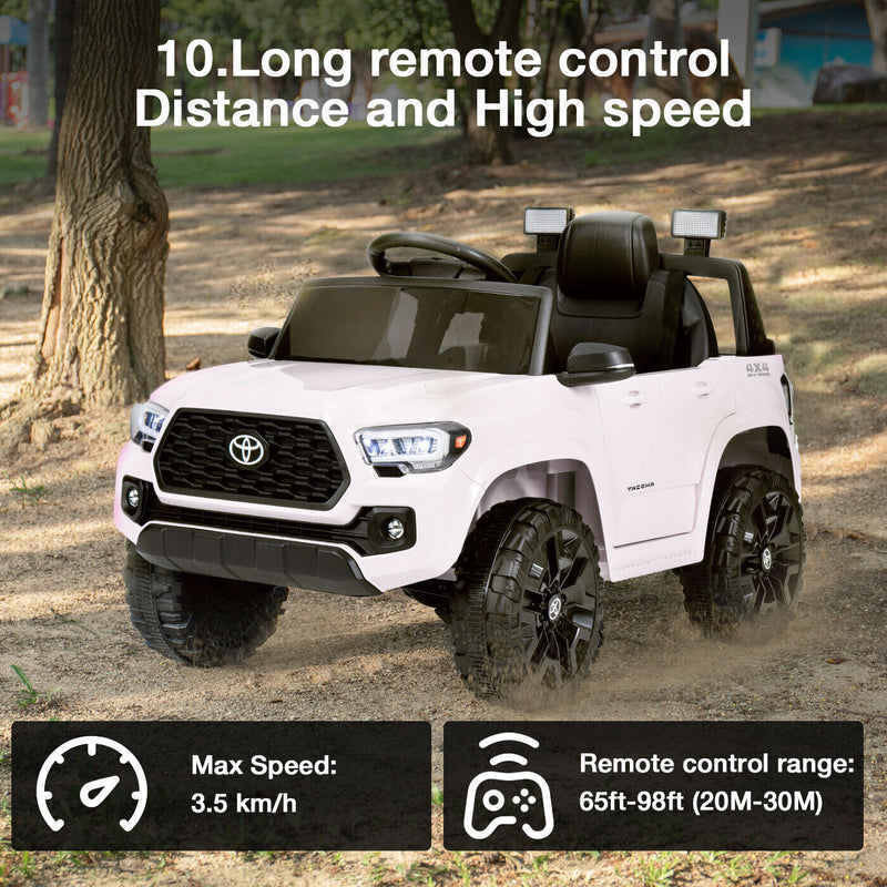 Load image into Gallery viewer, Kimbosmart 12V Licensed Toyota Tacoma Kids Ride-On Car with Charging Reminder Feature
