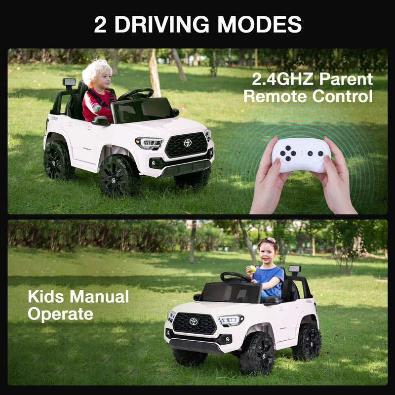 Load image into Gallery viewer, Kimbosmart 12V Licensed Toyota Tacoma Kids Ride-On Car with Charging Reminder Feature
