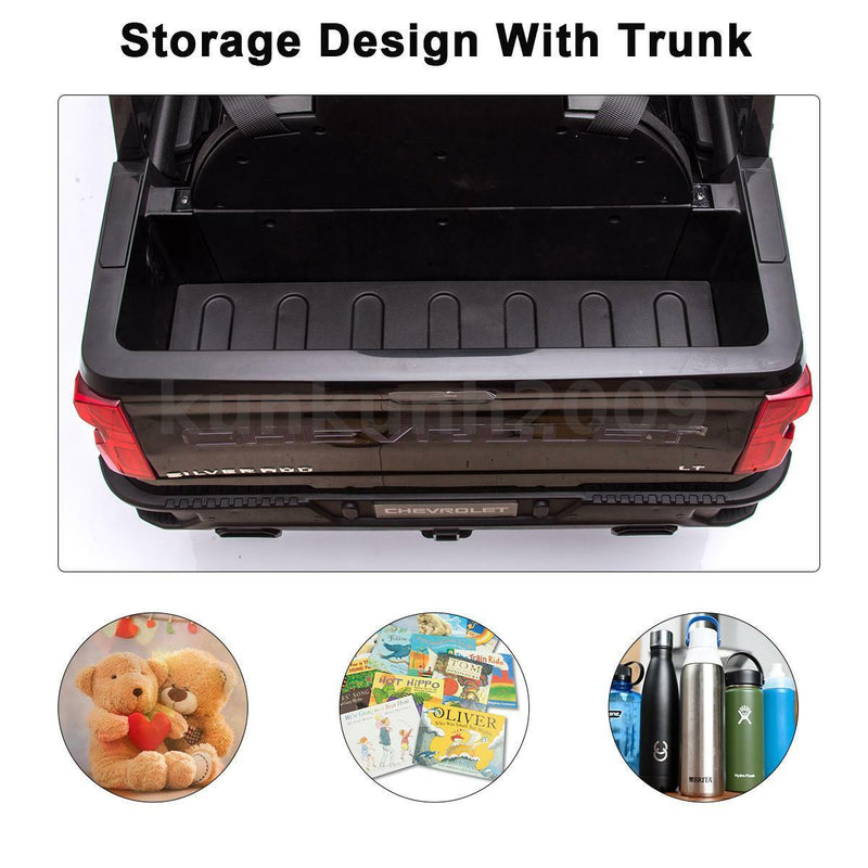 Load image into Gallery viewer, Kimbosmart Chevrolet Silverado 12V Ride On Car with Remote Control for Kids
