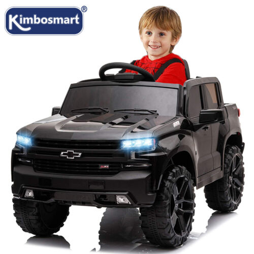 Load image into Gallery viewer, Kimbosmart Chevrolet Silverado Electric Ride-On Car for Kids with Remote Control
