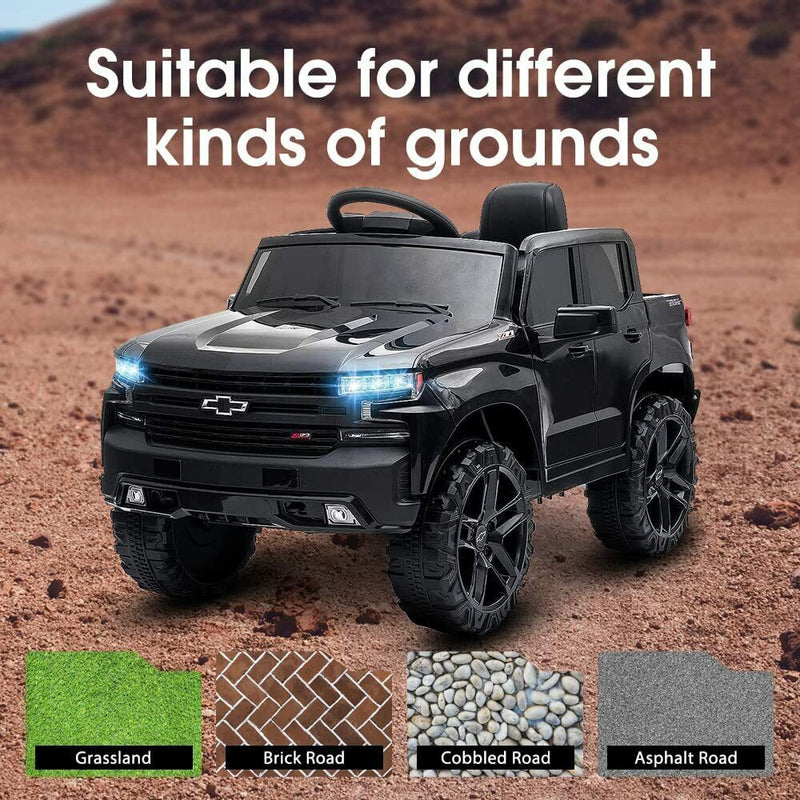 Load image into Gallery viewer, Kimbosmart Chevrolet Silverado Electric Ride-On Car for Kids with Remote Control

