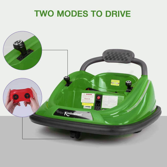 Kimbosmart DIY Electric Bumper Car for Kids with Remote Control - 6V Ride On Toy