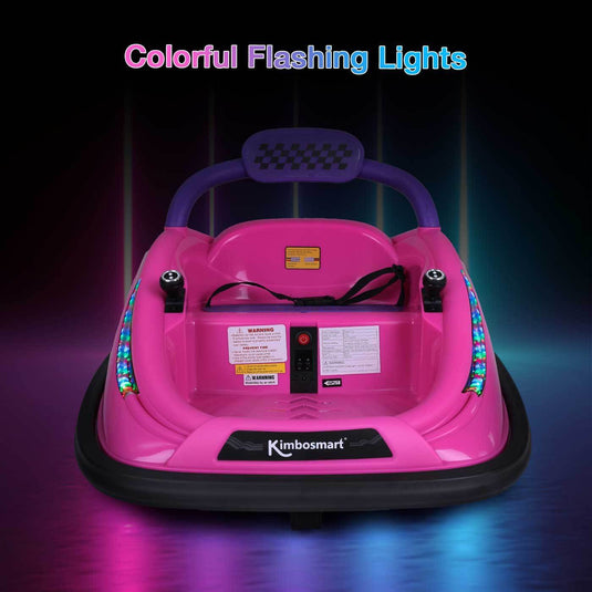 Kimbosmart DIY Sticker Race Car: 12V Electric Ride-On Bumper Car for Kids