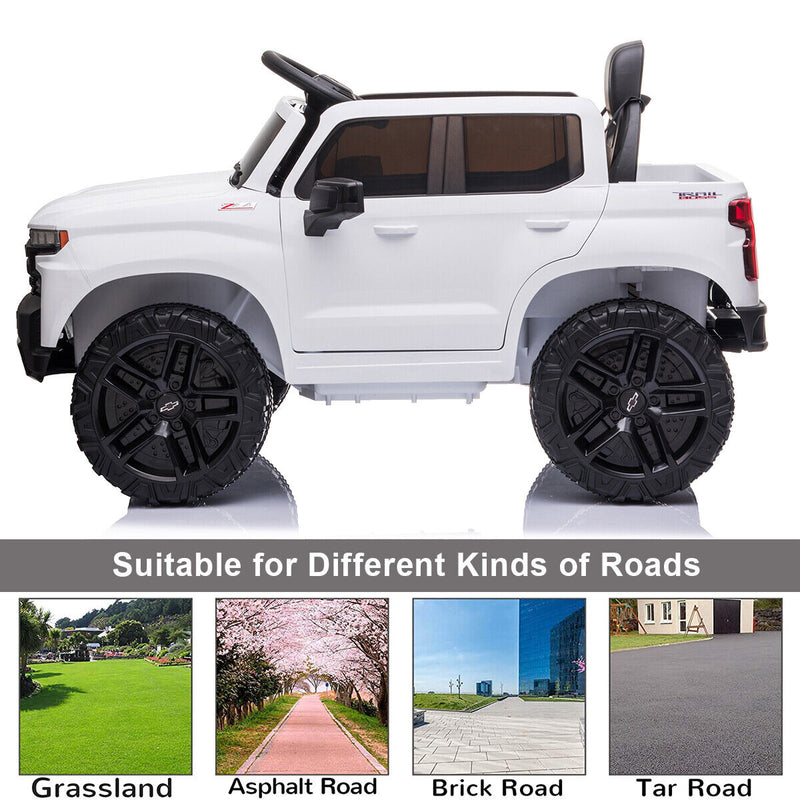 Load image into Gallery viewer, Kimbosmart Kids 12V Chevrolet Silverado Truck Ride-On with Remote Control
