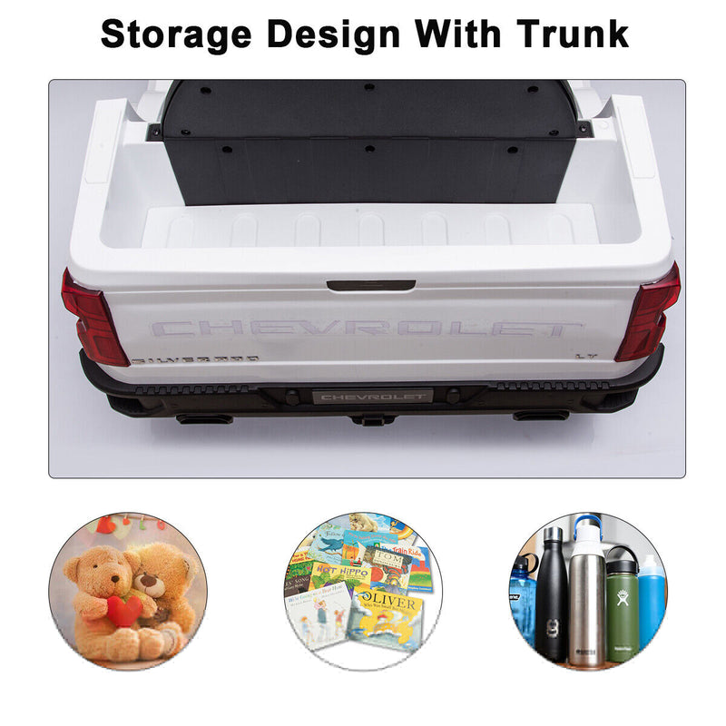 Load image into Gallery viewer, Kimbosmart Kids 12V Chevrolet Silverado Truck Ride-On with Remote Control
