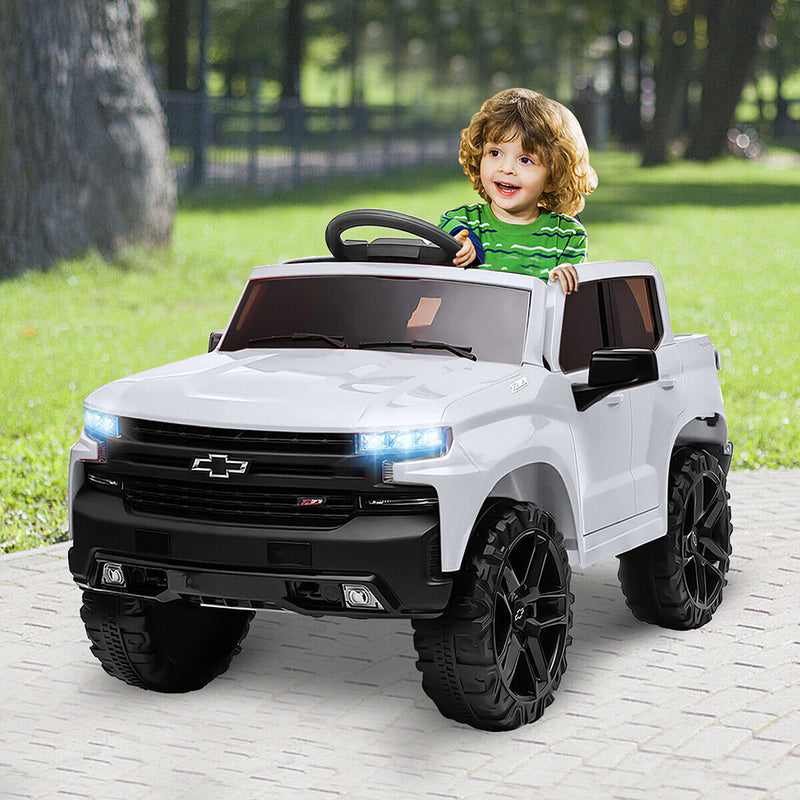 Load image into Gallery viewer, Kimbosmart Kids 12V Chevrolet Silverado Truck Ride-On with Remote Control
