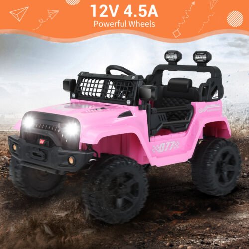 Kimbosmart Kids 12V Ride On Truck with Remote Control - Battery Powered Car for Endless Fun!