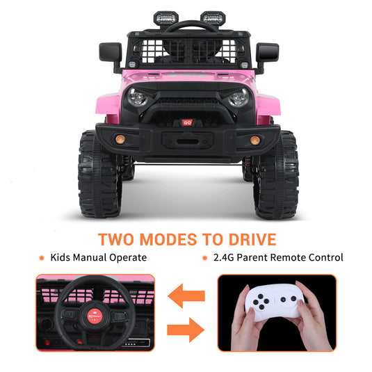 Kimbosmart Kids 12V Ride On Truck with Remote Control - Battery Powered Car for Endless Fun!